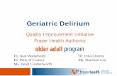 G2 - Geriatric Delirium Quality Improvement Project
