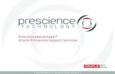 Prescience Technology's Oracle Primavera Support Services