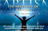 Necessity of Baptism