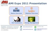 Matrix AMI Expo 2011 Presentation