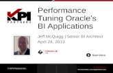 Performance Tuning Oracle's BI Applications