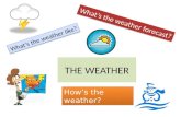 The weather vocabulary