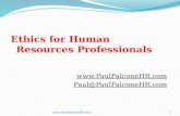 Ethics for Human Resource Professionals