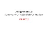 Summary of trailers draft 2