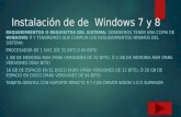 Instalación de de  windows 7 y 8