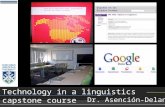 Technology in a linguistics capstone course