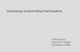 Increasing Student Participation in Science Blogs