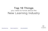 Top 10 New Learning Industry Topics