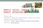 Mobile social games market opportunities