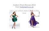 Custom prom dresses 2012