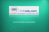List of colleges in california