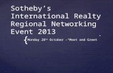 Sotheby’s International Realty Regional Networking Event 2013