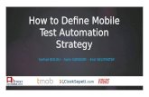 How to define mobile automation strategy