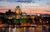 Reformed Missions Quebec