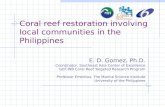 Coral reef restoration involving local communities in the Philippines (IWC5 Presentation)