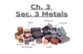 7th grade ch. 3 sec. 3 metals