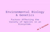 2.factors affecting variety of species in an ecosystem
