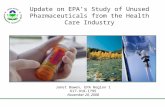 Update on EPA’s Study of Unused Pharmaceuticals from the Health Care Industry