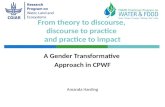 CPWF Gender Approach and Results Sep 2012