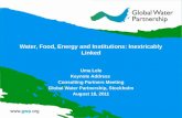 Water, Food, Energy and Institutions: Inextricably Linked by Uma Lele