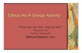 Ethics As A Group Activity