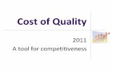 Cost of quality 2011 quality conference of the carolinas final