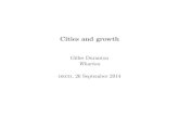 Cities and growth, Gilles Duranton