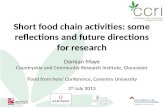 Short food chains and the rural development dynamic
