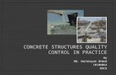 Concrete structure quality control in practice