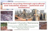 Nutrient recycling through agricultural and industrial wastes:potential and limitations