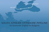 South stream offshore pipeline Boom to Bulgaria