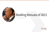 Banking Bonuses of 2013
