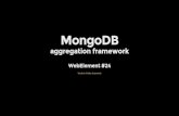 WebElement #24 - MongoDB aggregation framework