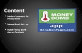 Fundraising by facebook app