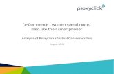 e-Commerce: women spend more, men like their smartphone