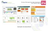 Energy management dashboard (screenshots)