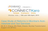 Cast Study of Reforms in Mumbai's Auto-Rickshaw and Taxi Services - BC Khatua, IAS