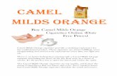 Camel milds orange cigarettes