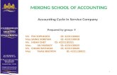Accounting cycle in service company/ Cambodian Mekong University/Chhan Rathana