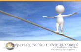 Preparing to Sell Your Business