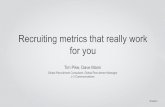 Recruiting Metrics That Really Work For You | Talent Connect San Francisco 2014