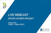 BEPS Webcast #3 - Update on Project