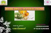 Herb drug interaction ppt by rupesh kumar