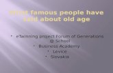 Famous age quotes