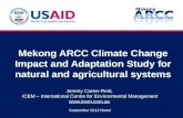 [Mekong ARCC] Climate Change Impact and Adaptation Study for Natural and Agricultural Systems