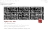 Political Awareness & Media Consumption Patterns Among Students of Gulbarga University: A Study