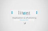 Digitization and ePublications at Litent - creative at e