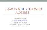 AccessU at CSUN12: Law is a Key to Accessibility
