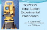 Total station topcon exp procedures