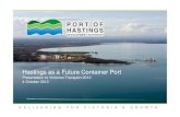 Establishing Port of Hastings as Victoria’s second container port
